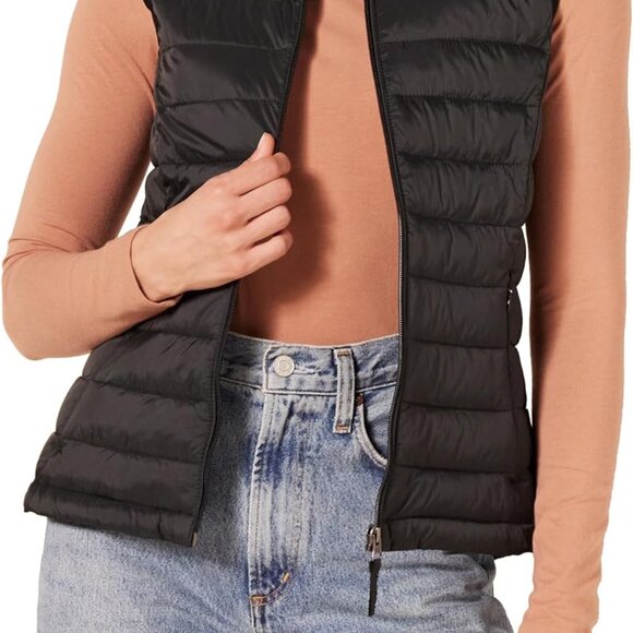 Women's Lightweight Water-Resistant Packable Puffer Vest - Picture 1 of 8